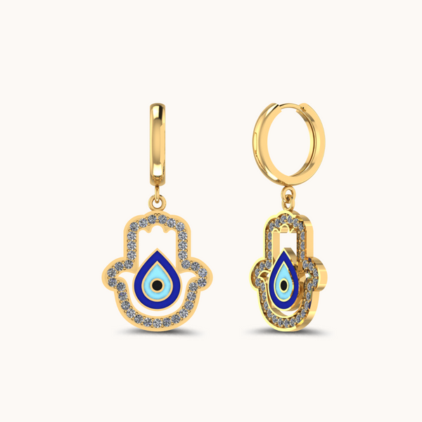 Look Twice Evil Eye Earrings