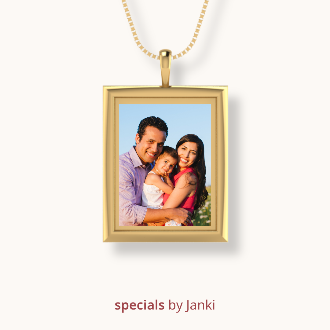 Portraits in Gold Photo Pendant