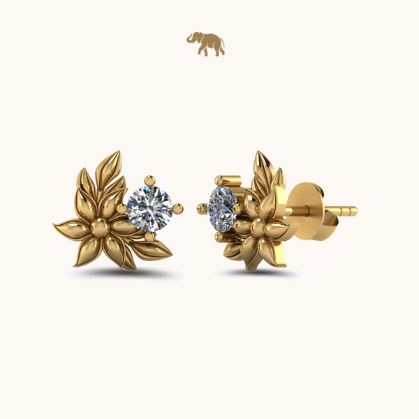 Rosé Halo Earrings