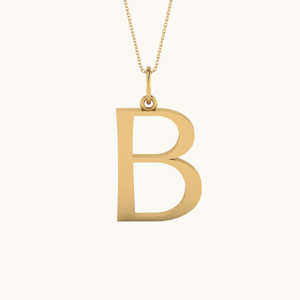 Sugar Initial Necklace with chain ( A to Z Available)