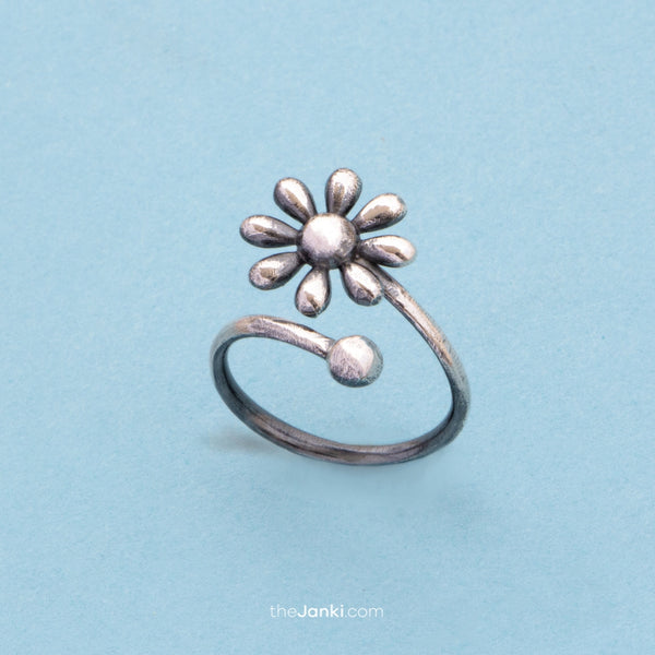 Sun Flower Handmade Ring (Size 7)