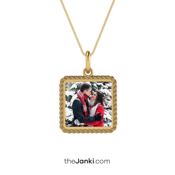 Personalise Happy Photo Necklace