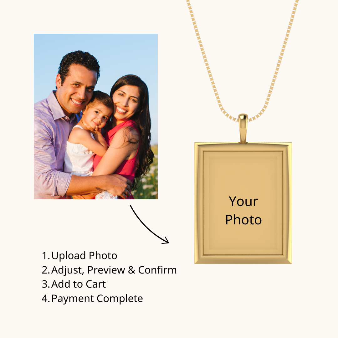 Portraits in Gold Photo Pendant