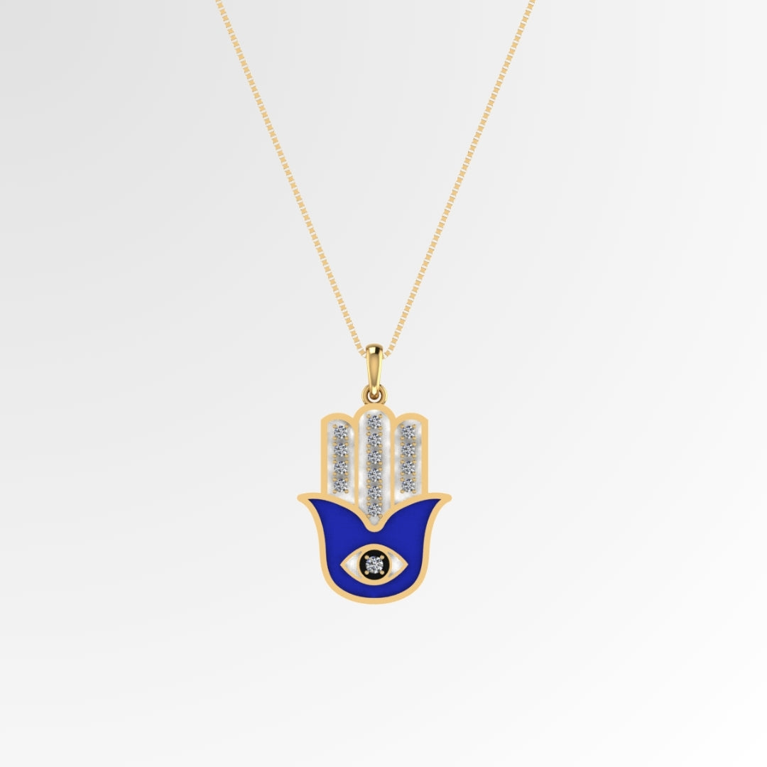The Watcher Evil Eye Necklace with chain