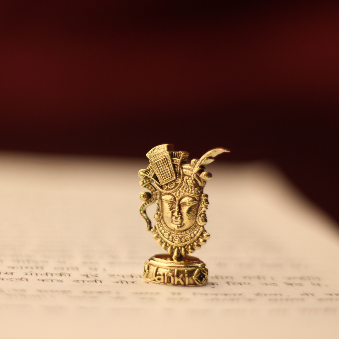 Shreeji Mukharbind Idol/Murti in Pure Brass