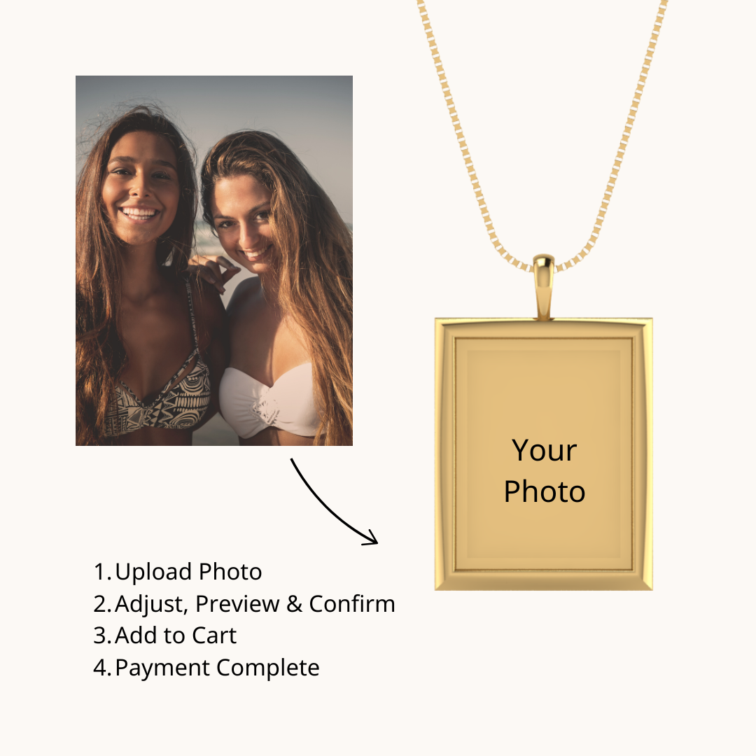 Portraits in Gold Photo Pendant