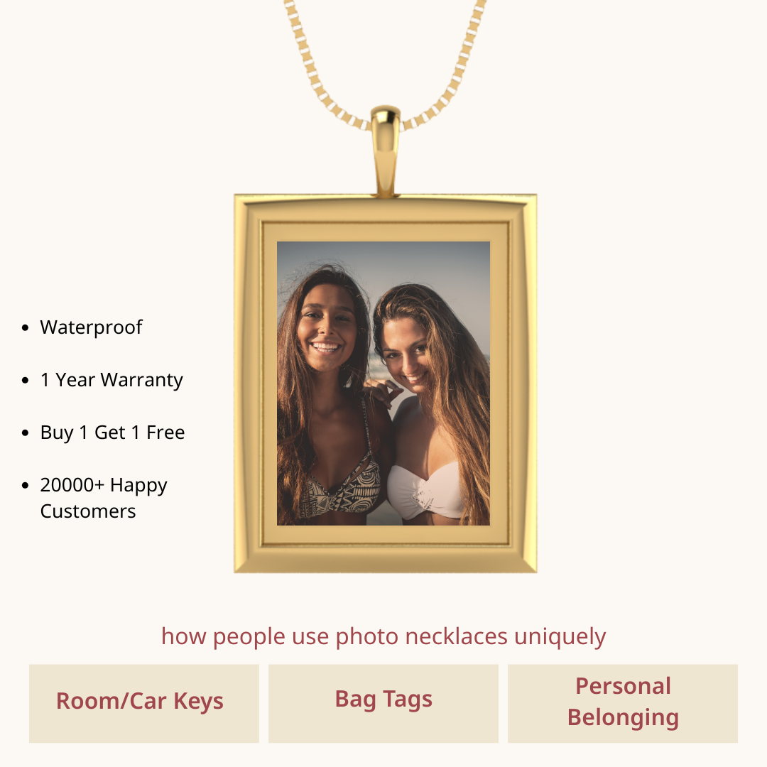 Portraits in Gold Photo Pendant