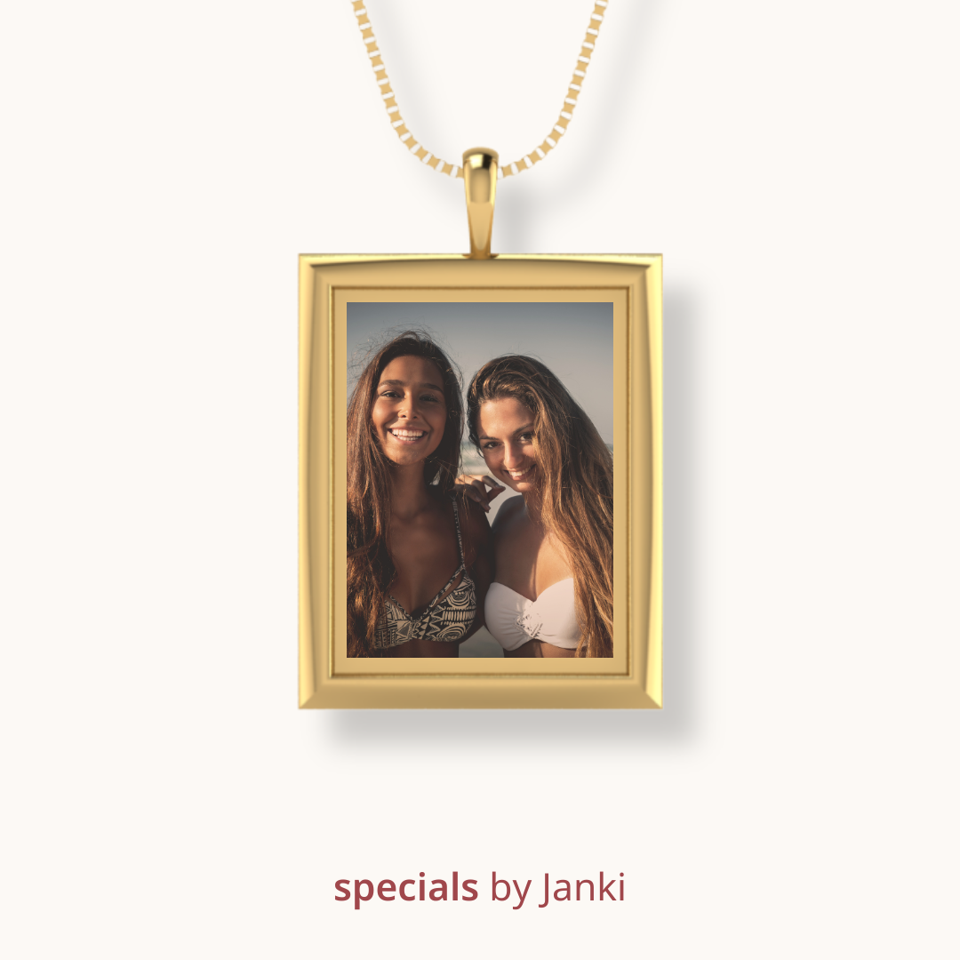 Portraits in Gold Photo Pendant