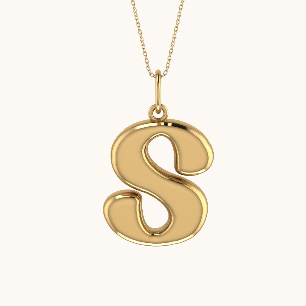 Coco Initial Necklace with chain ( A to Z Available)