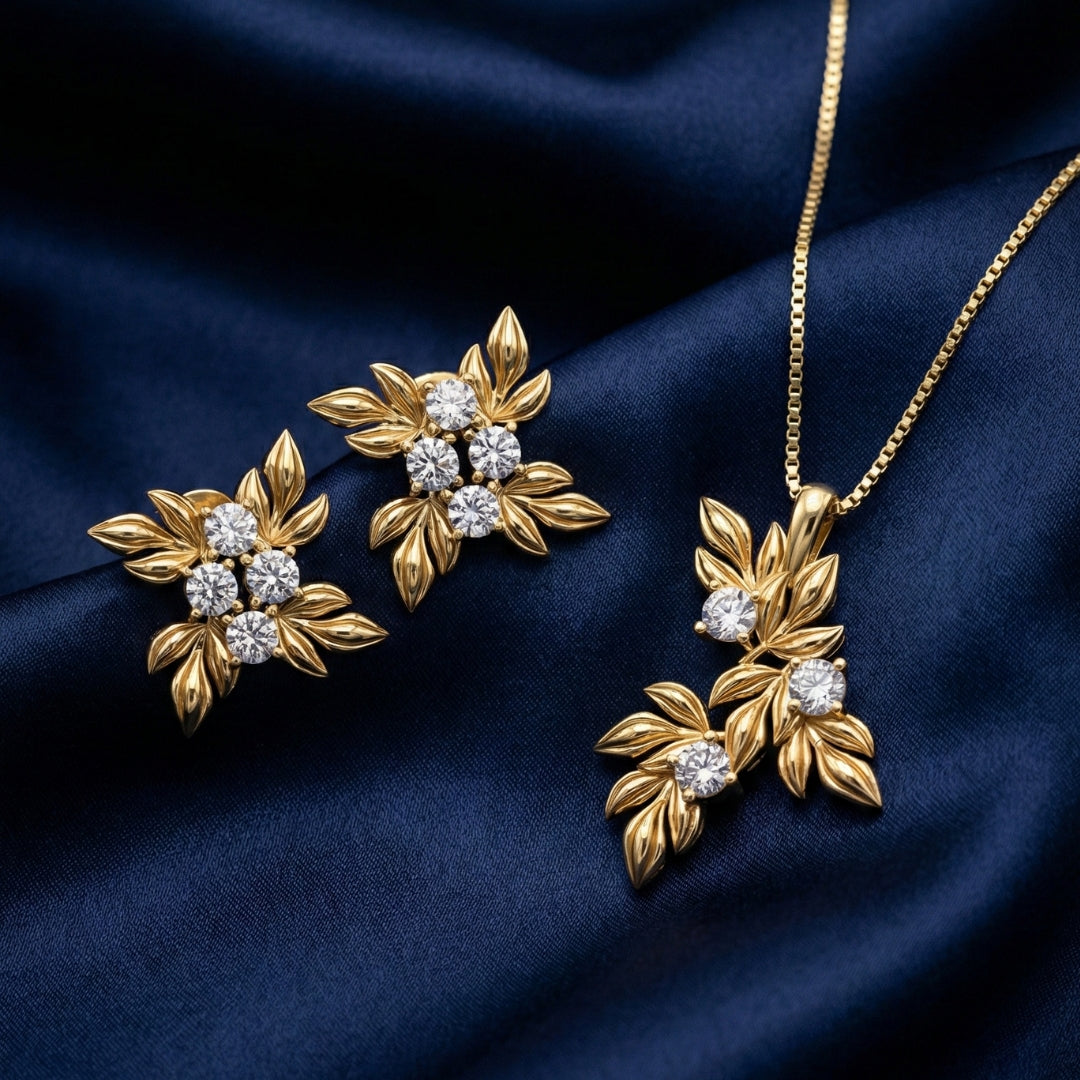 Garden of Noor Earrings & Necklace Set