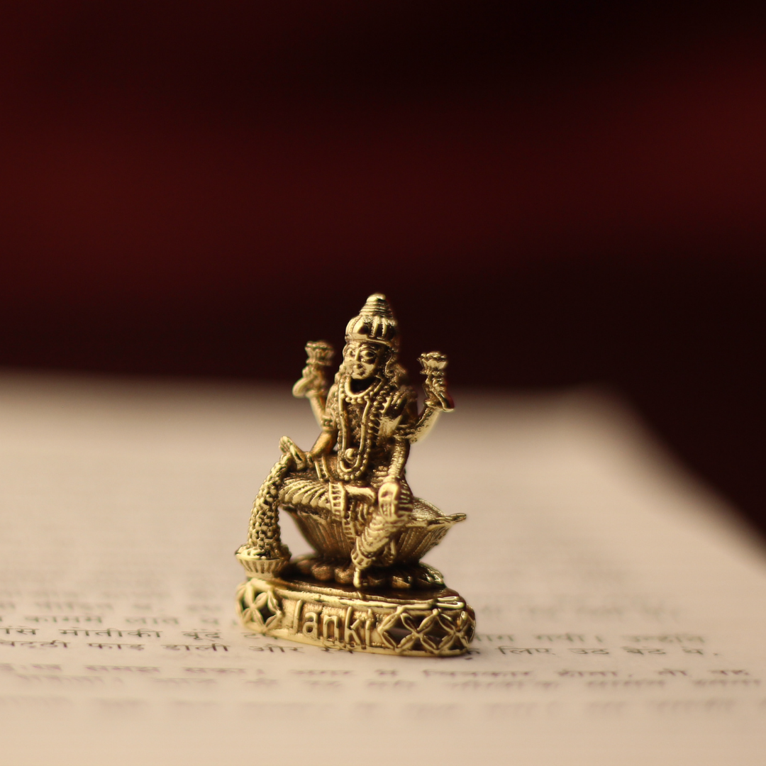 Shri Mahalakshmiji Idol/Murti in Pure Brass