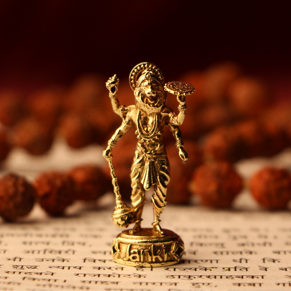 Shri Narsimha Idol/Murti in Pure Brass