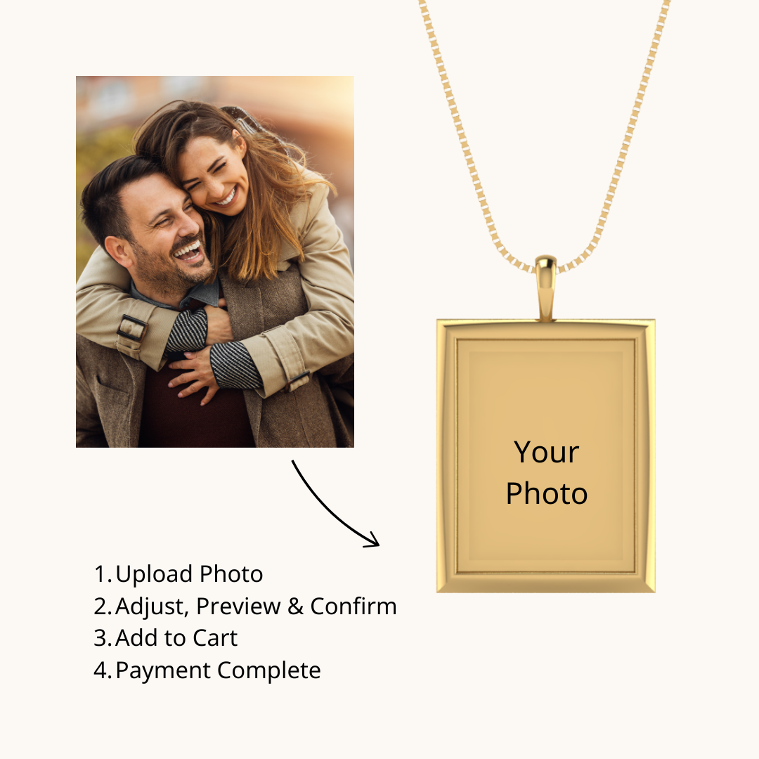 Portraits in Gold Photo Pendant