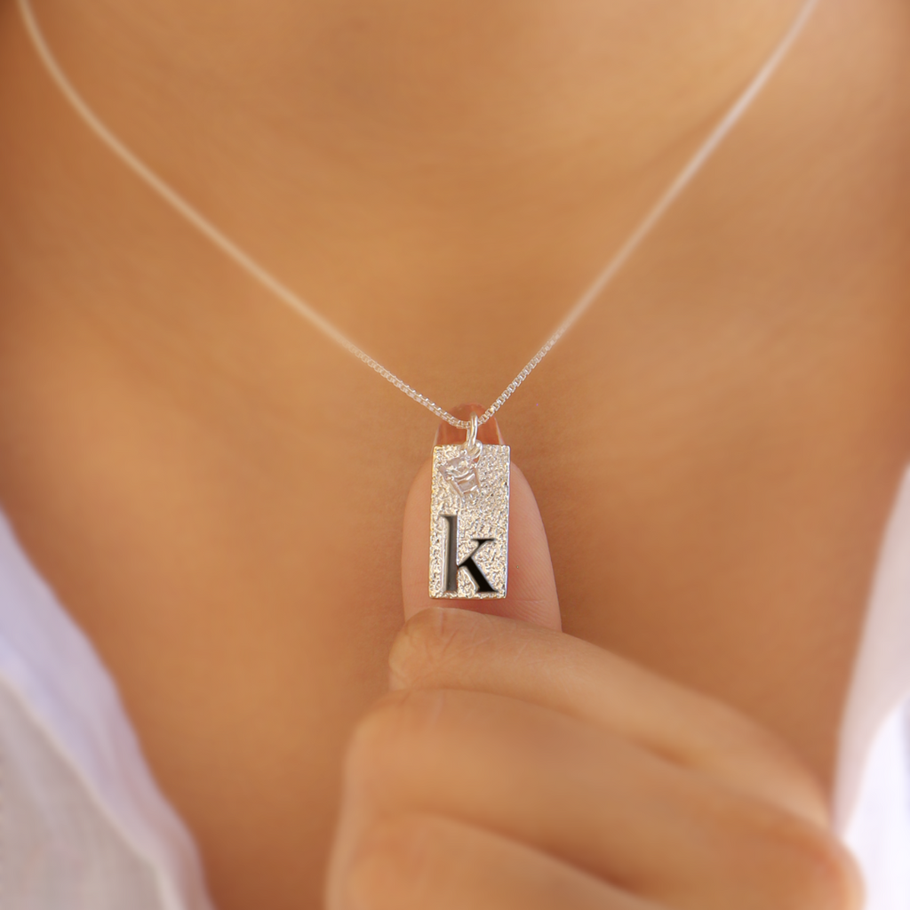 Dune Initial Necklace with chain ( A to Z Available)