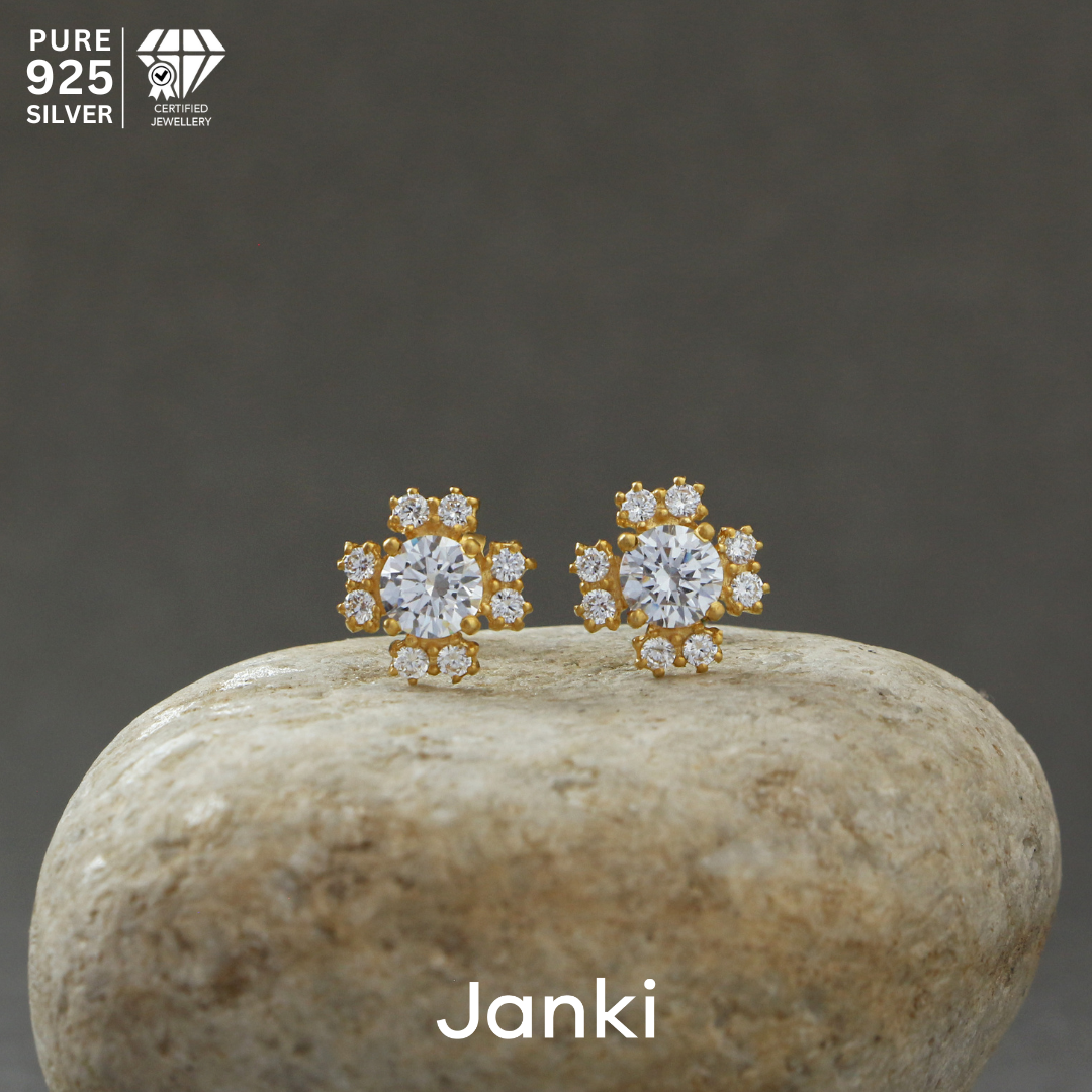 Regal Jaipur Solitaire Earrings