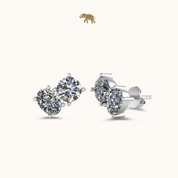 Diamond Toi Moi Oval Earrings