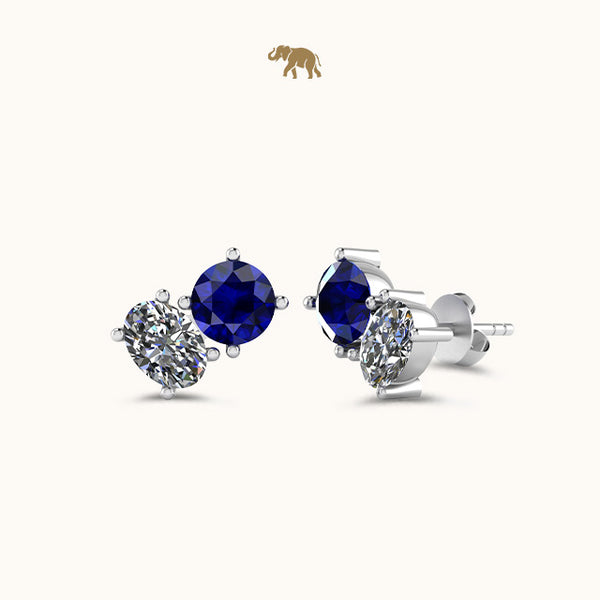 Sapphire Toi Moi Oval Earrings