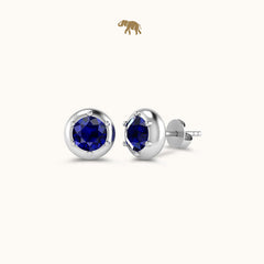 Classic Silver Solitaire Diamond Studds