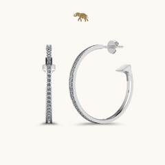 Dazzling Round Hoops