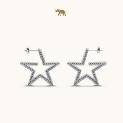 Dazzling Star Hoops