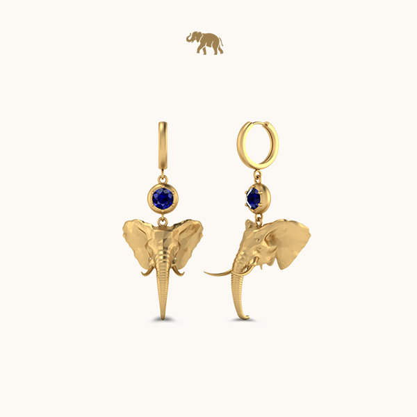 Jambo Sapphire Dangling Earrings