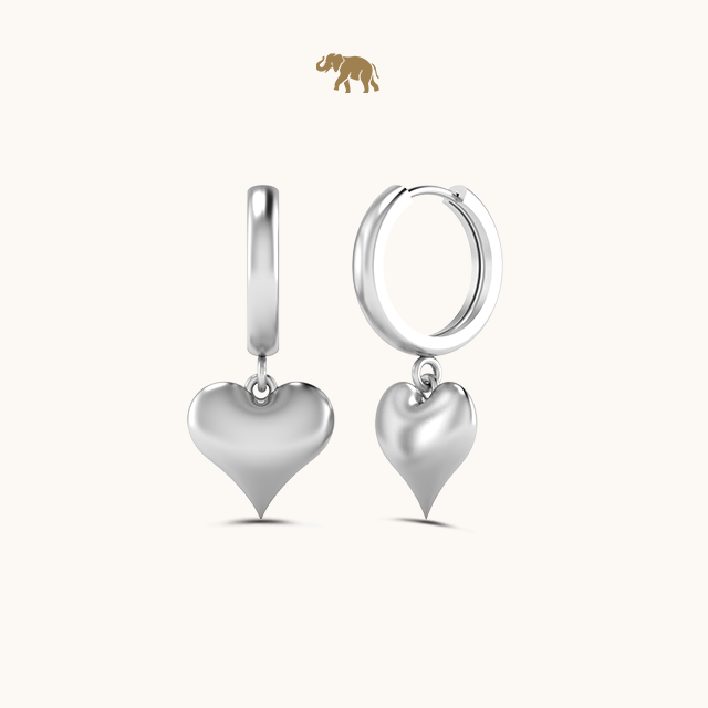 Heartly Dangling Drop Earrings