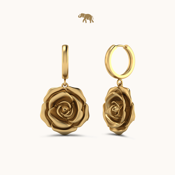 Rose Dangling Earrings