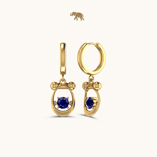 Dancing Sapphire Earrings