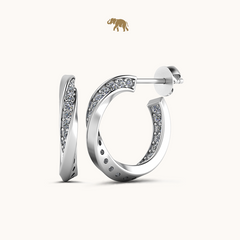 Dazzling Swirl Hoops