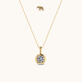 Classic Solitaire Necklace with chain by Arushaa