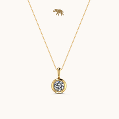 Classic Solitaire Necklace with chain by Arushaa