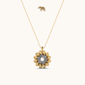 Marigold Necklace with chain by Arushaa