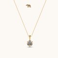 Trillion Spade Necklace with chain by Arushaa