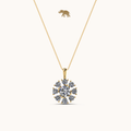 Lucky Solitaire Necklace with chain by Arushaa