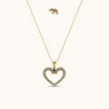 Dazzling Heart Necklace with chain by Arushaa