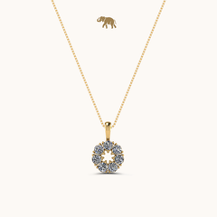 Eternal Circle Necklace with chain by Arushaa