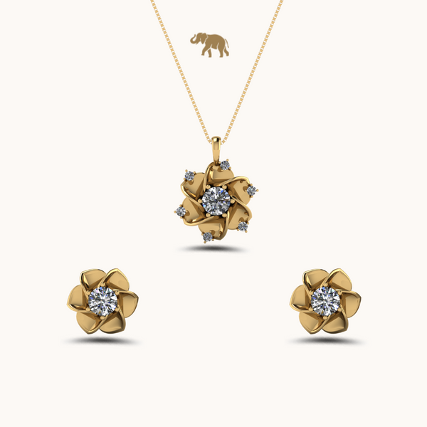 Amara Drop Earrings & Necklace Set