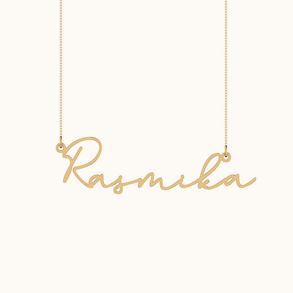 Personalised Name Necklace in High Quality Pure 925 Silver