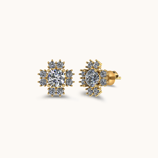 Regal Jaipur Solitaire Earrings