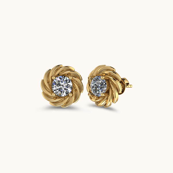 Royal Indian Solitaire Earrings