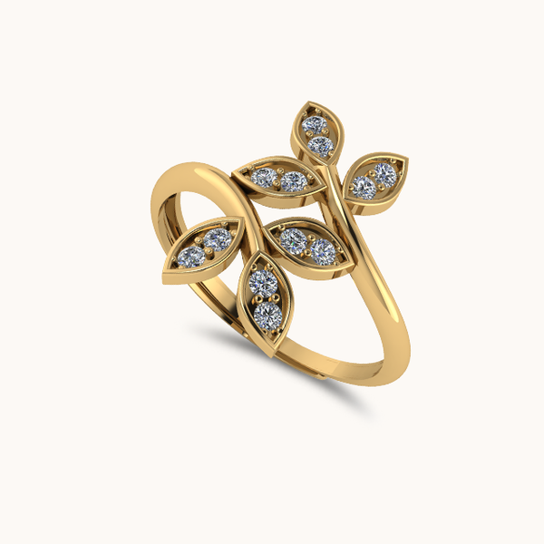 Janki Leaf Ring (Adjustable Size)