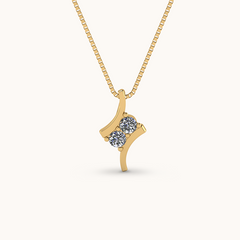 Opulent Diamond Zirconia Necklace