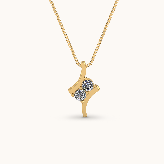 Opulent Diamond Zirconia Necklace