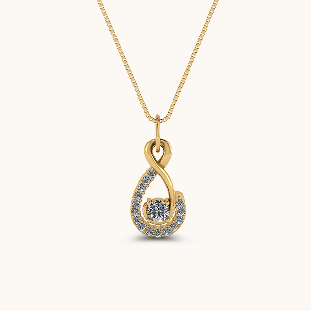 Infinity Diamond Zirconia Necklace