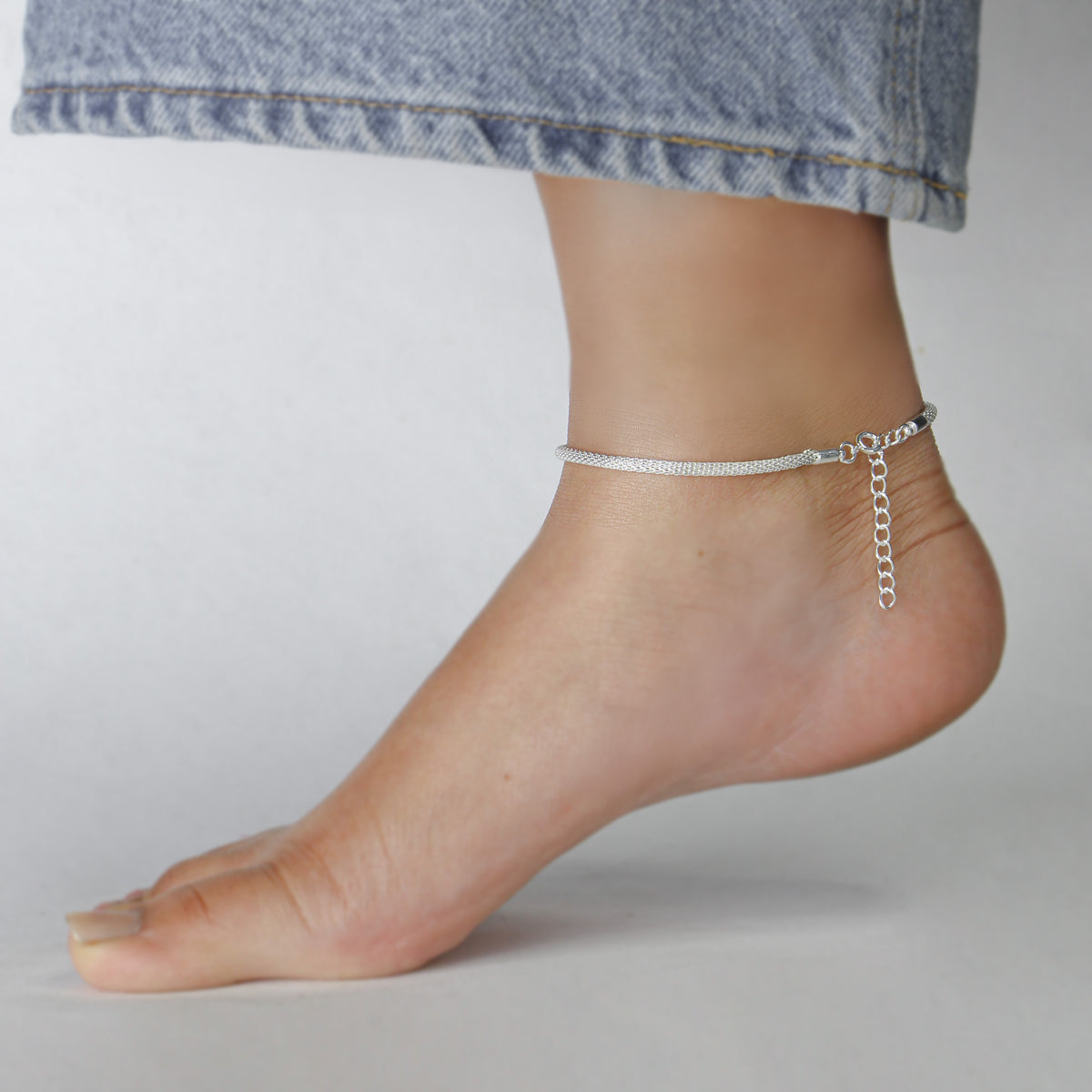 Italian Round Mesh Anklet
