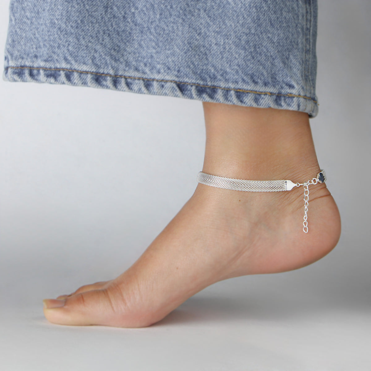 Italian Flat Mesh Anklet