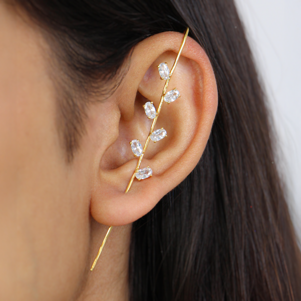 Sparkling Diamond Earcuff