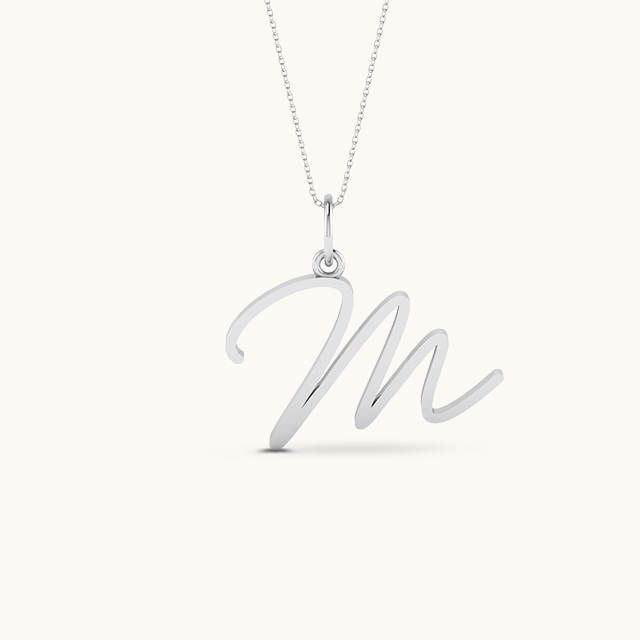 Dew Initial Necklace with chain ( A to Z Available)