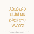 Aurora Initial Necklace with chain ( A to Z Available)