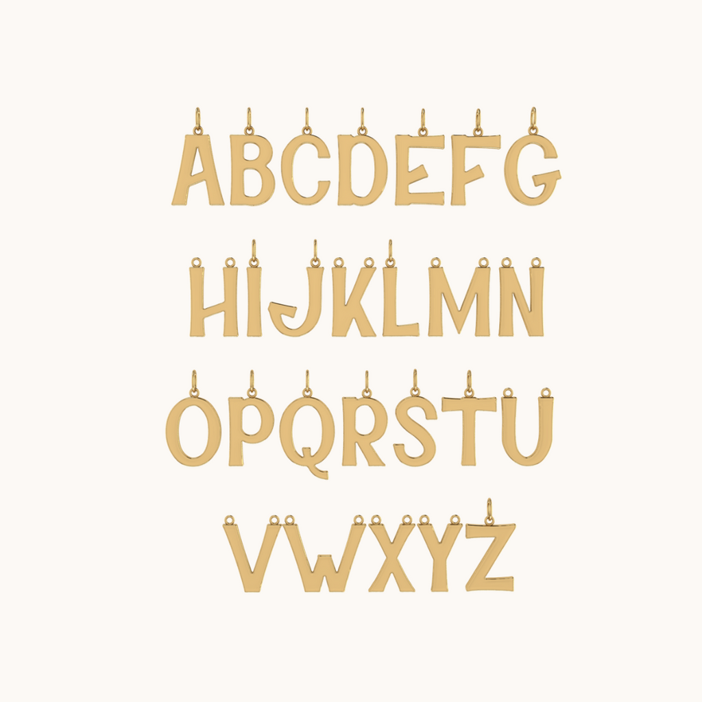 Aurora Initial Necklace with chain ( A to Z Available)